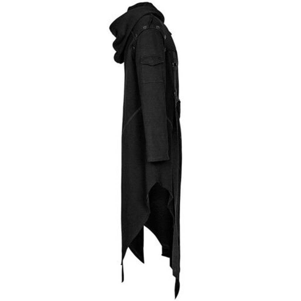 Irregular Style Men's Hoodie Coat Perfectly Suited for Themed Cosplay Events
