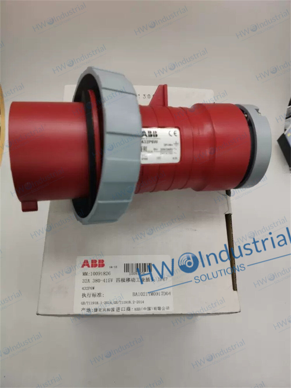 1/Piece ABB 10091826 Industrial Plug Connector Socket 432P6W 32A 346-415V