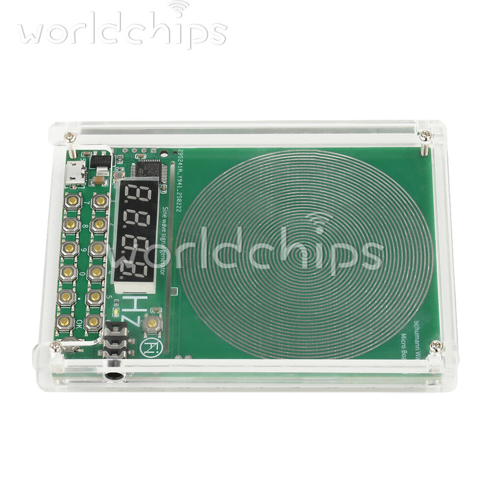 Digital Schumann Wave Generator Adjustable 0.1Hz~100kHz Sine Wave With Shell