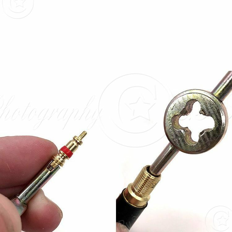 10x American Bike Valve Core+Wrench+Caps for Bicycle Inner Tube Repair Tools Set