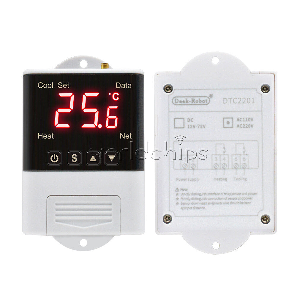 AC110V-220V Digital Thermostat Microcomputer WiFi Temperature Controller Sensor