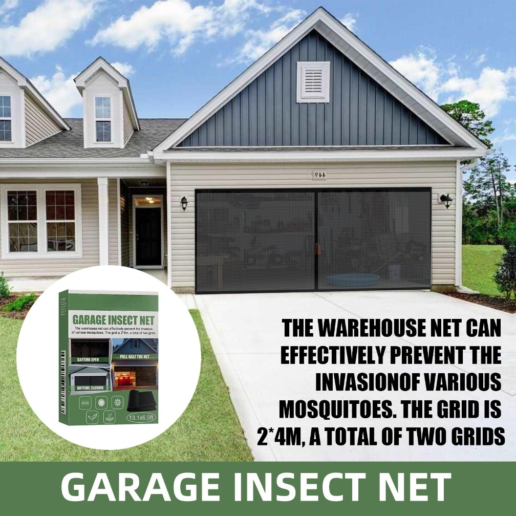 Garage Door Retractable Screen for Workshop and For Patio Doors 2 4 M Black