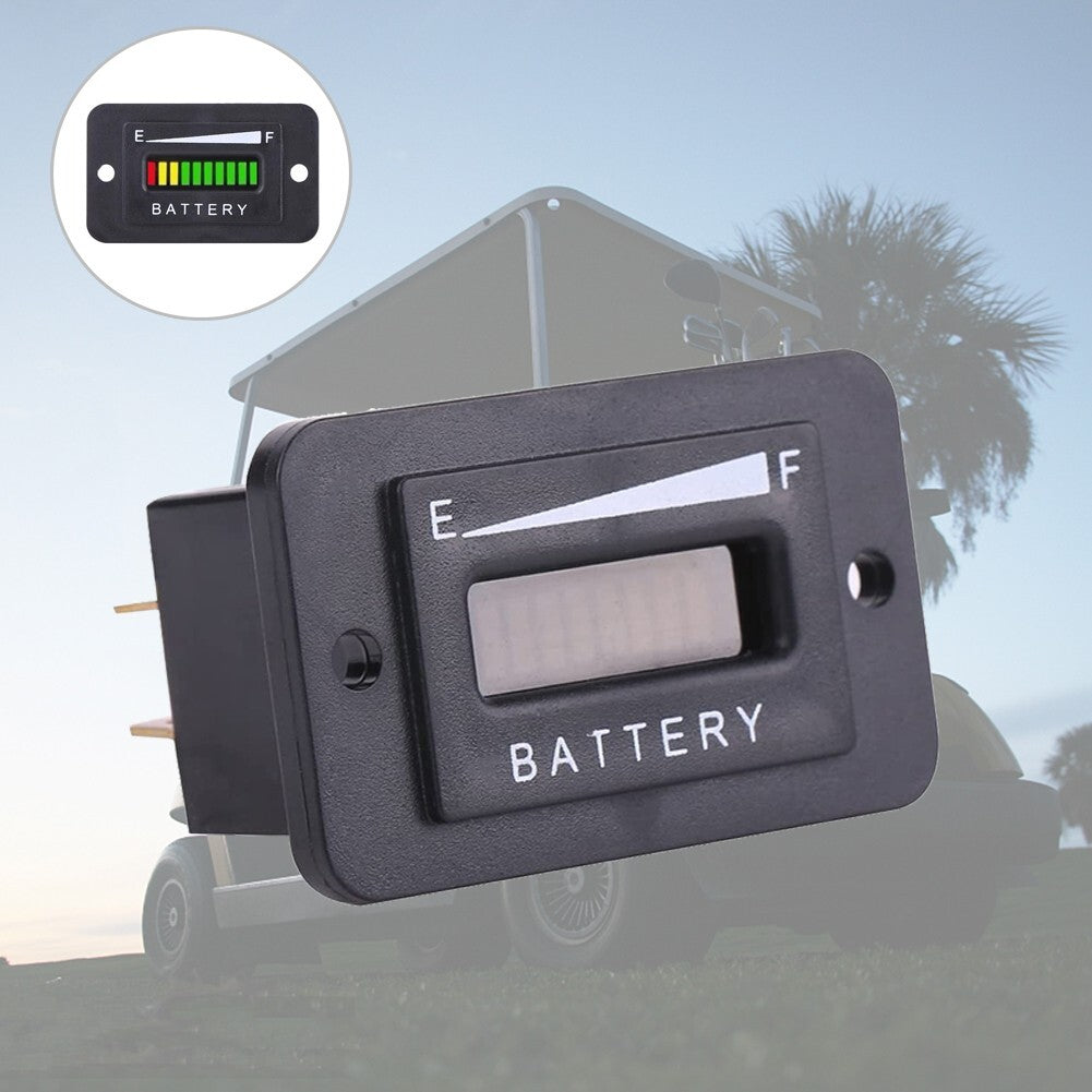 Battery Indicator Golf Cart Parts Black Spare Accessories 48 Volt LED Hot