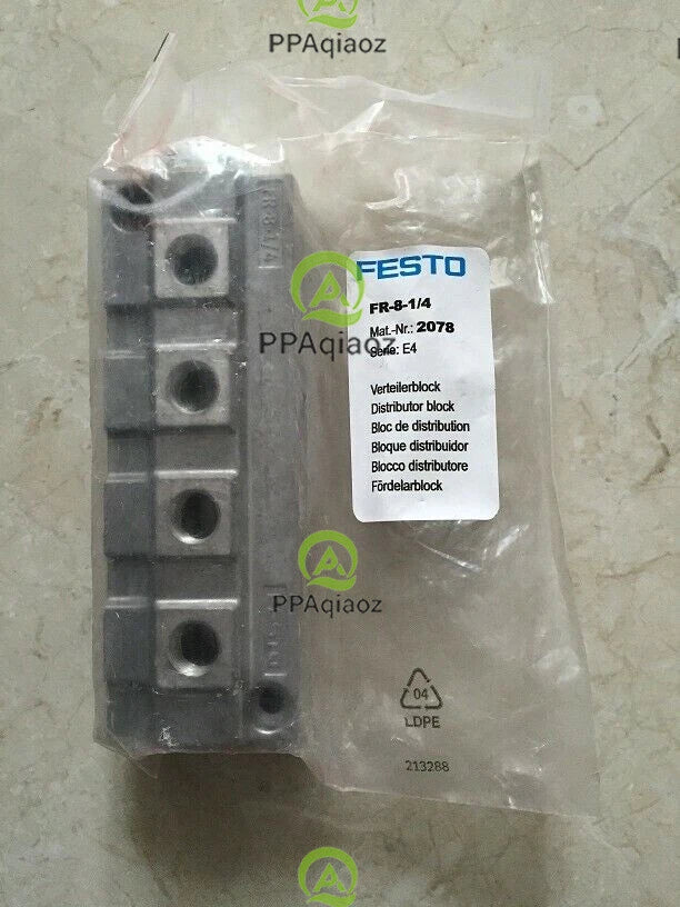 1PC  FESTO FR-8-1/4 2078 Gas Distribution Block Free Shipping