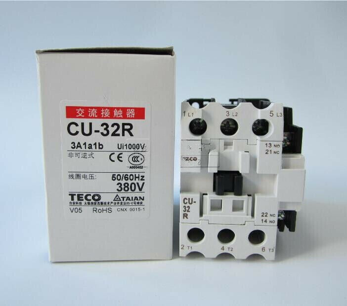 1pcs  TECO AC contactor CU-32R 1a1b 380V