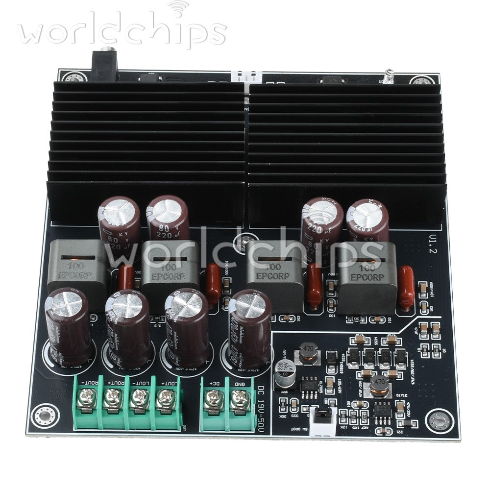 Dual Core TPA3255 HiFi Stereo 2CH Class D Audio Power Amplifier Board 2*600W