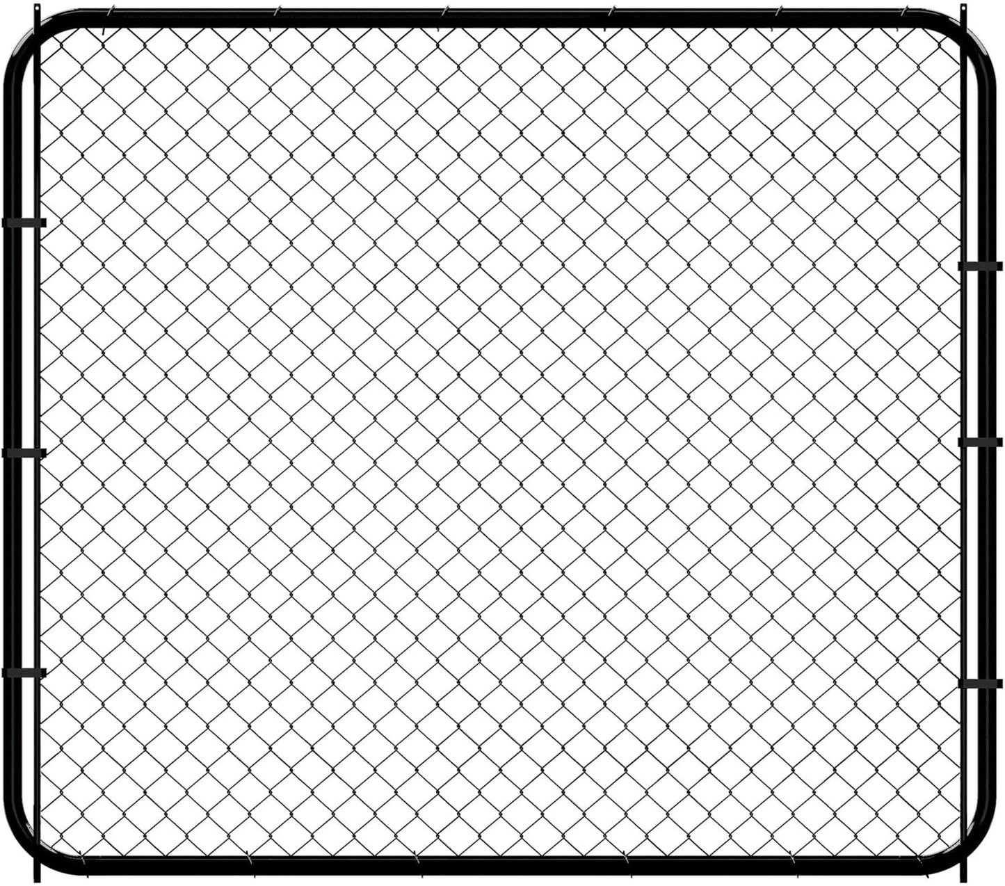 Adjustable Chain Link Fence Gate Kit - 26"-72" W x 5' H, Metal, Anti-Rust