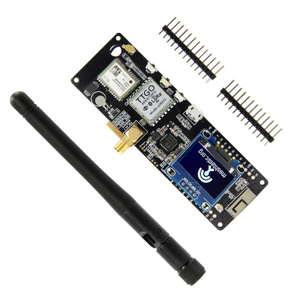 Meshtastic T-Beam V1.1 WiFi BLE Lora ESP32 GPS 18650 Battery Holder With OLED