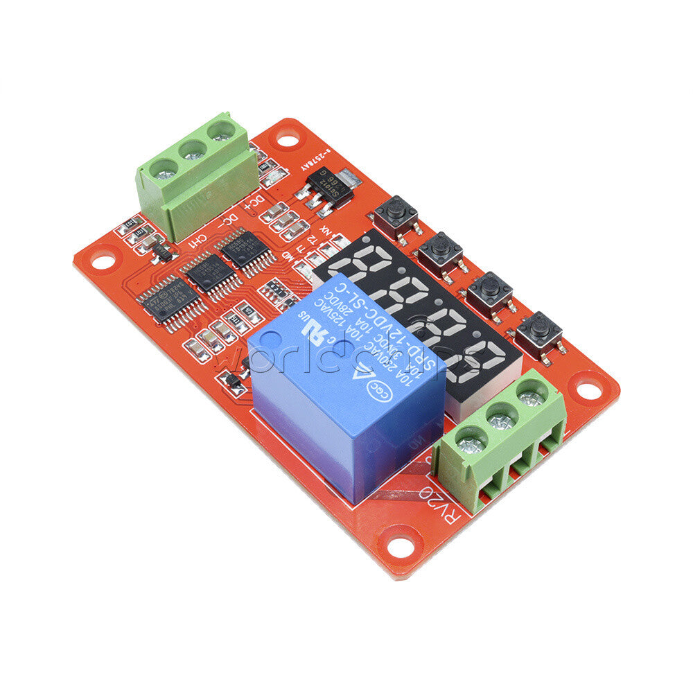 10PCS 12V Automation Delay Multifunction Self-lock Relay Cycle Timer Module PLC