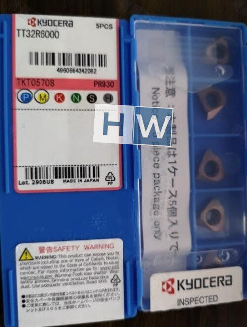 BOx/ 5PCS Kyocera Stainless Steel Threaded Cutting Blade TT32R6000 PR930