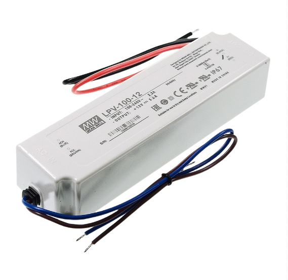 Mean Well switching power supply LPV-100 constant voltage IP67 LED 5V12V24V36V48