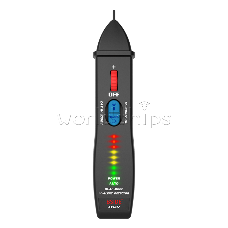 BSIDE AVD07 Non-contact Voltage Tester Pen AC Voltage Detector W/ LED indicator
