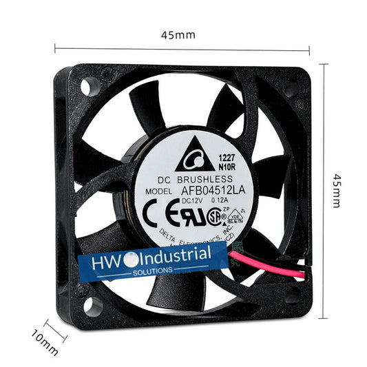1/piece Delta AFB04512LA 2-wire 4510 12V 0.12A 4.5CM Power Cooling Fan