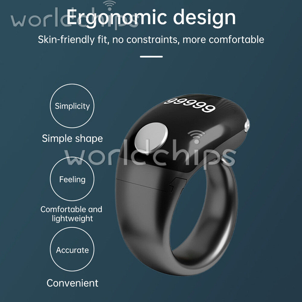 Digital Finger Tally Counter Ring Counting Multi-Channel Counter w/ self-locking