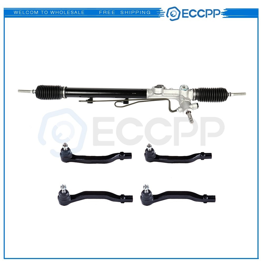 Complete Power Steering Rack And Pinion Assembly+Outer Tie Rods For Honda Accord