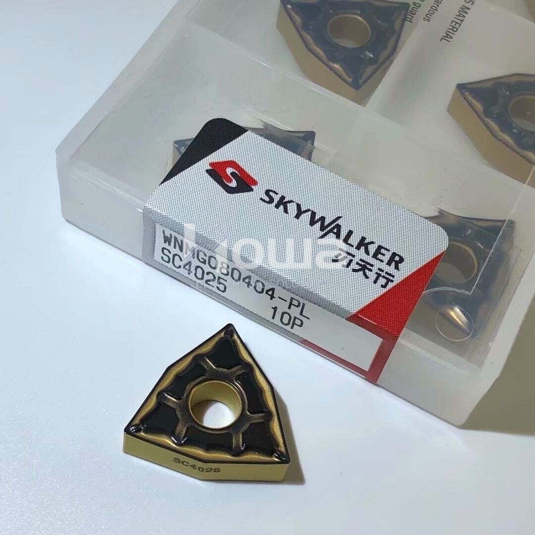 10Pieces/Box WNMG080404-PL SC4025 CNC Turning Blade Carbide Inserts