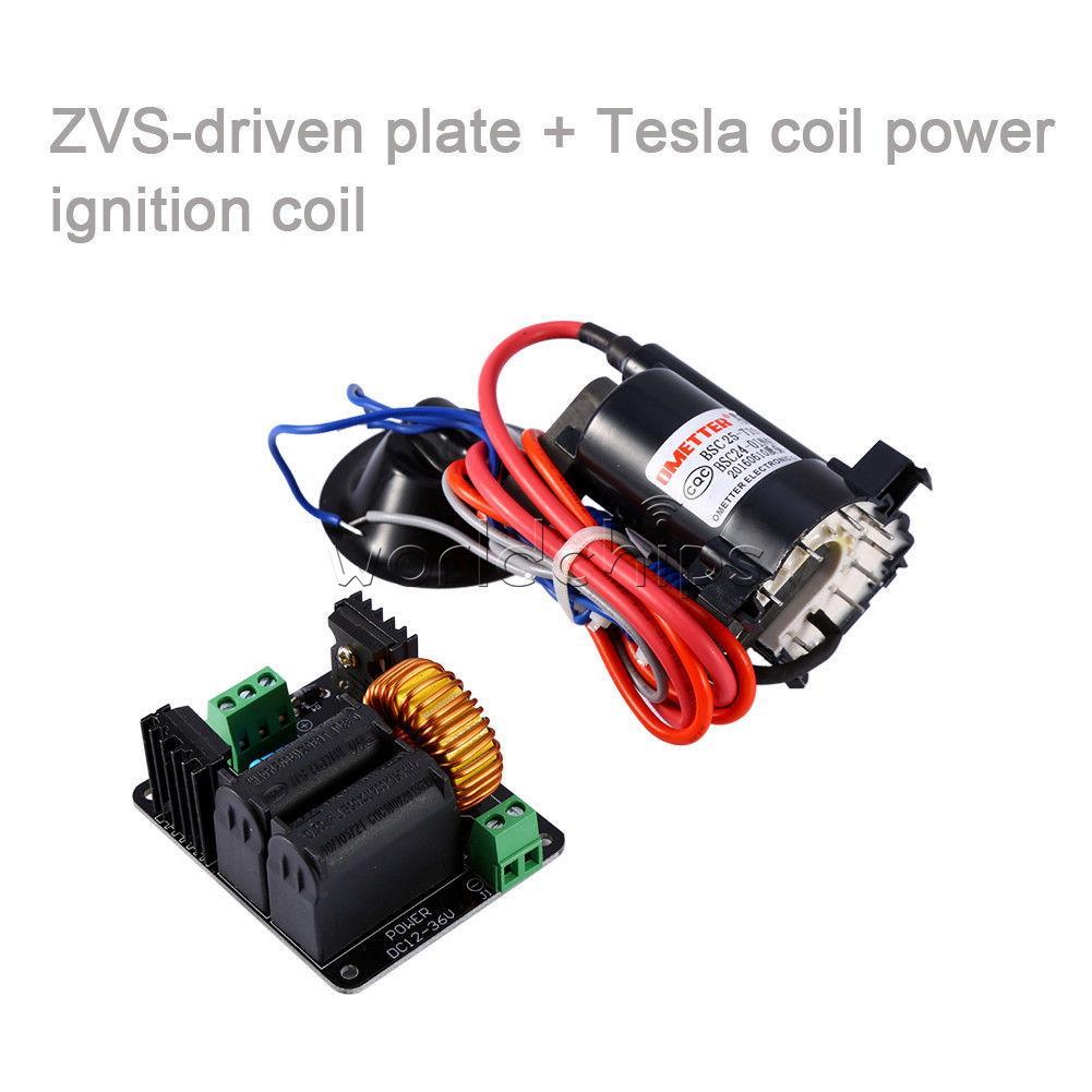 ZVS Tesla Coil Flyback Driver/Marx Generator/Jacob'ladder Ignition Coil 12-36V