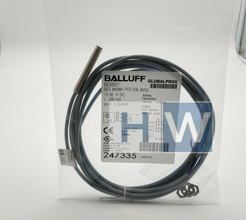 1PC BALLUFF BES0031 Inductive Sensor Proximity Switch BES M08MI-POC15B-BV03