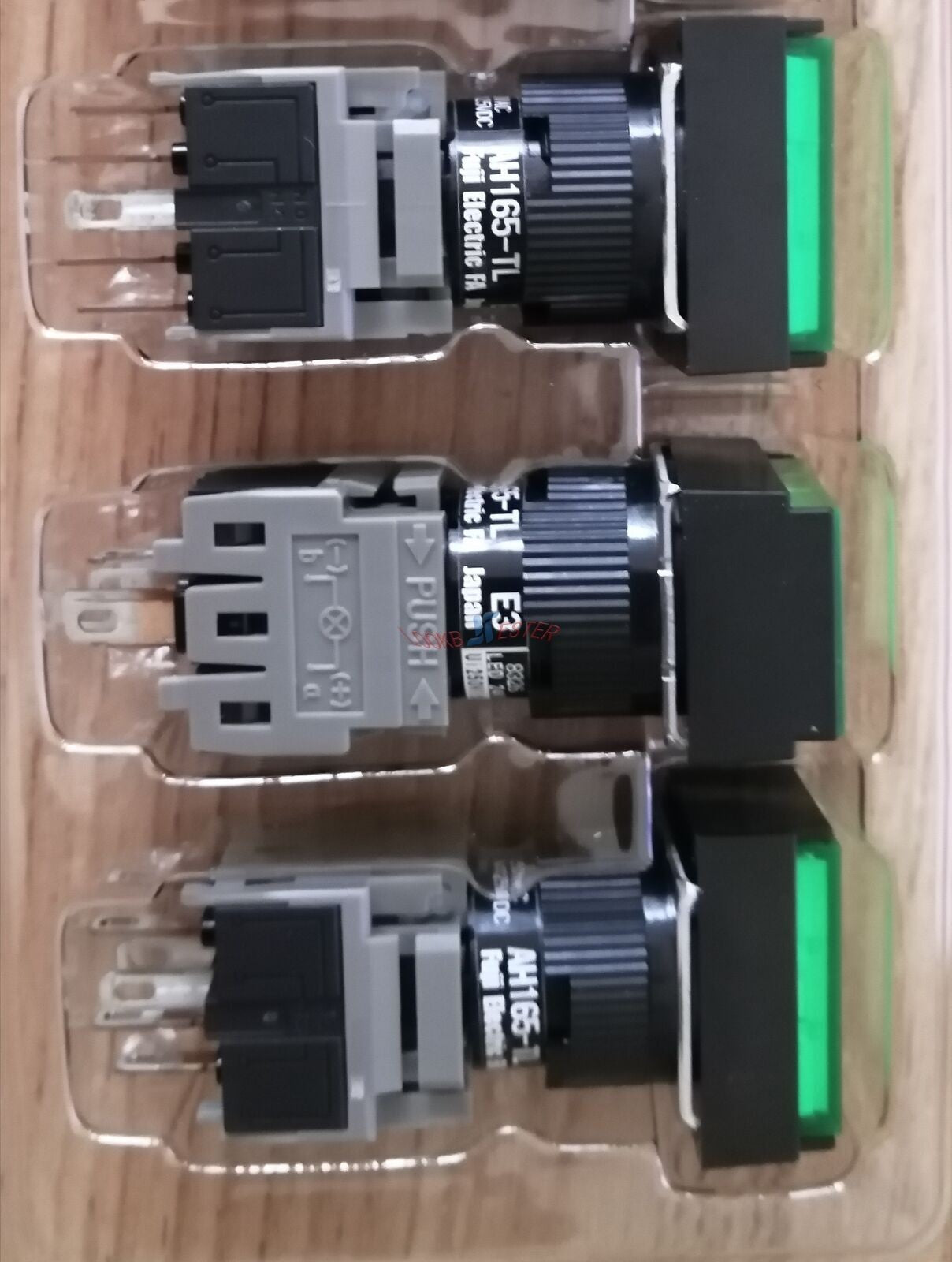 5pcs For Green Pushbutton Command Switch 24VDC LED For FUJI AH165-TLG11E3
