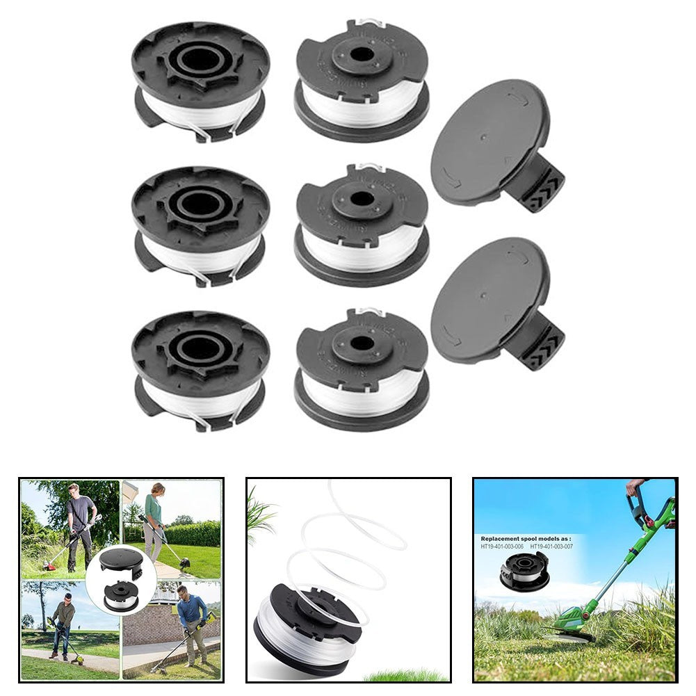 Replacement Line for Hyper Tough String Trimmers 6 Spools 16 4ft Length