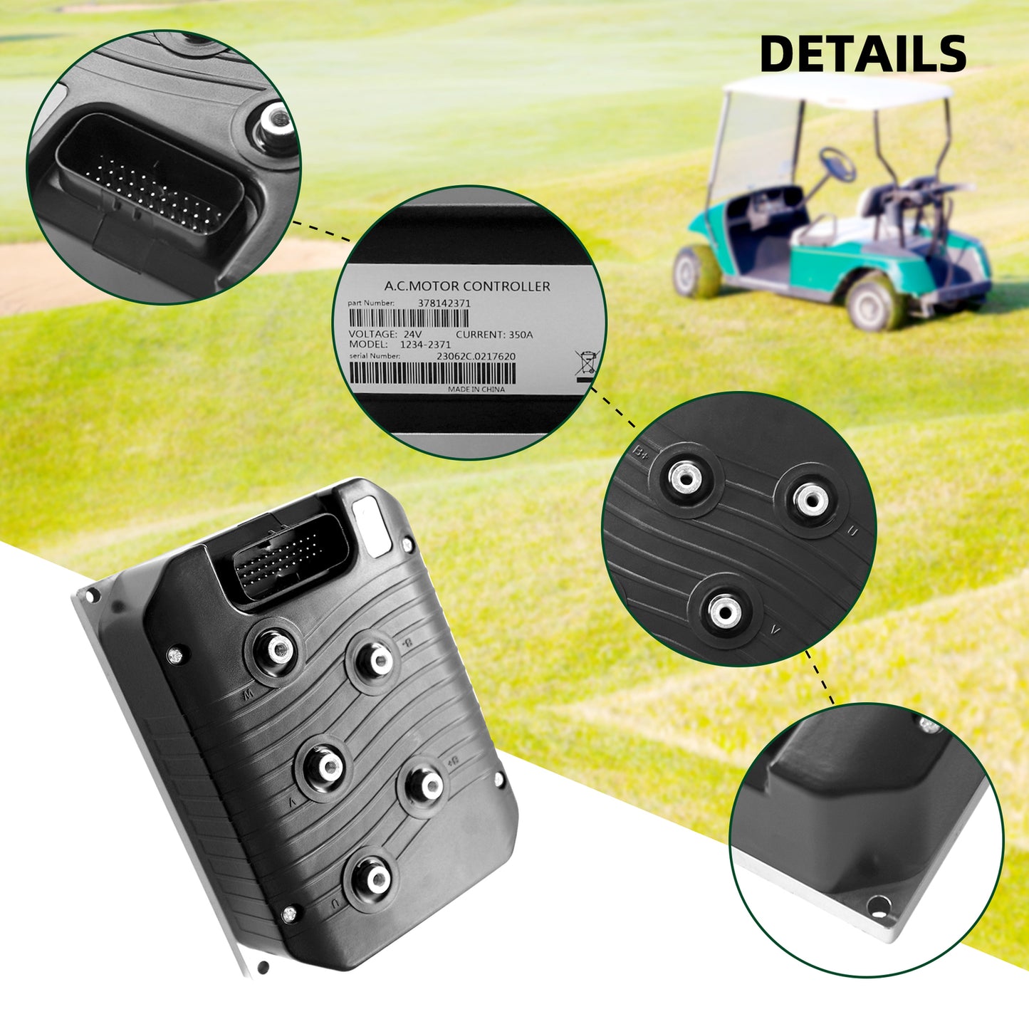 24V 350A AC Motor Controller for Curtis Hyster Yale Toyota Forklift 1234-2371