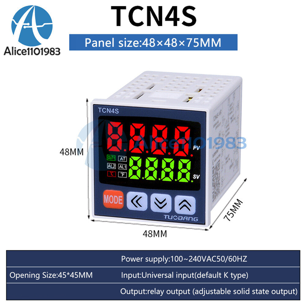 Digital PID Thermostat universal input Temperature Controller 0~1370℃ AC100~240V