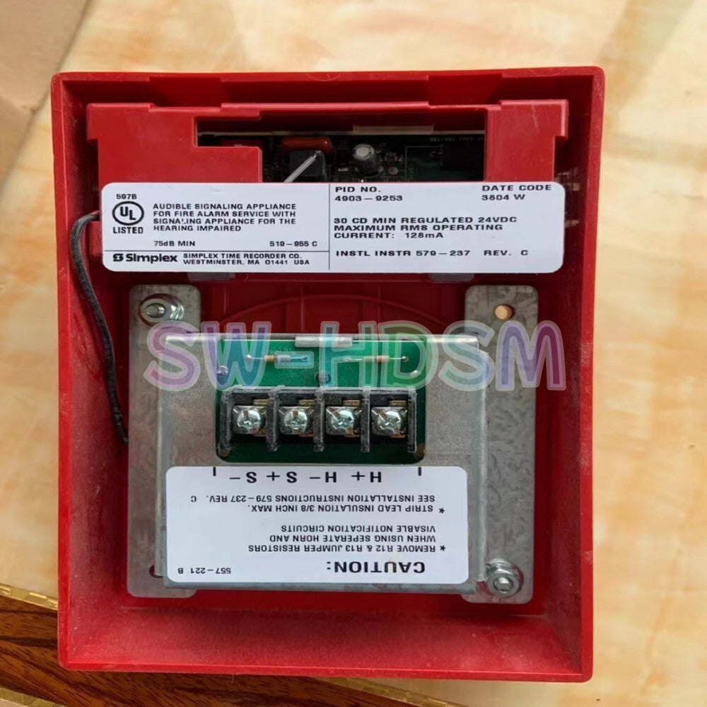 1PCS   Simplex 4903-9253 Sound and Light Alarm Freight Free