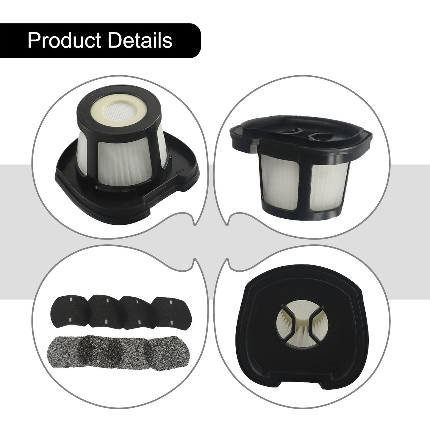 Easy to Install Replacement Hand Vacuum Filter for Bissell 2284W 2390 2389 2390