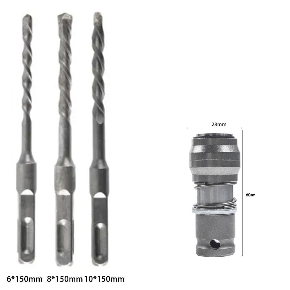 Square Handle Electric Wrench Conversion Head with Rust Resistant Material