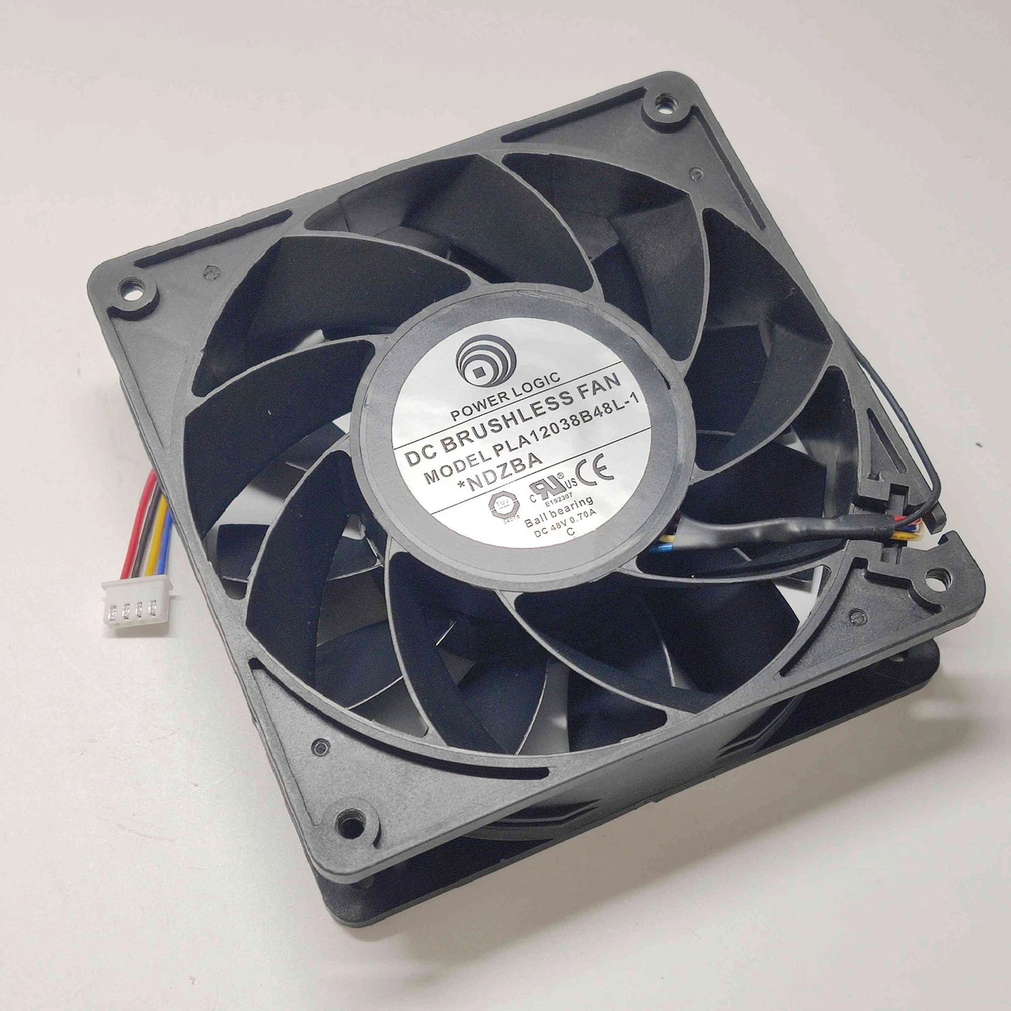 Qty:1pc 4-wire chassis inverter cooling fan PLA12038B48L-1 12038 48V 0.70A