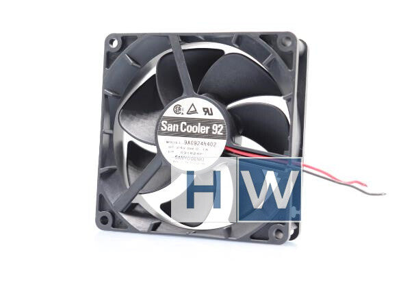 1PC 9A0924H402 2-wire 9CM 90 * 25 24V 0.1A Dual Ball Bearing Cooling Fan