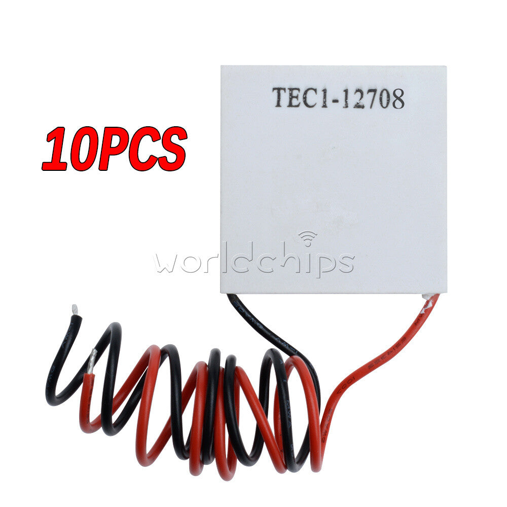 10PCS TEC1-12708 Heatsink Thermoelectric Cooler Cooling Peltier Plate Module