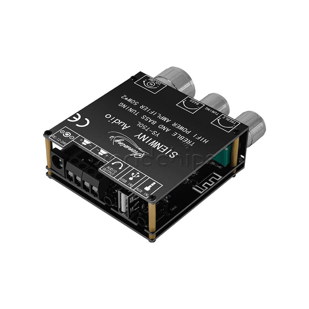 YS-T50L HiFi AUX Audio Bluetooth 5.1 Stereo Digital Power Amplifier Board Module