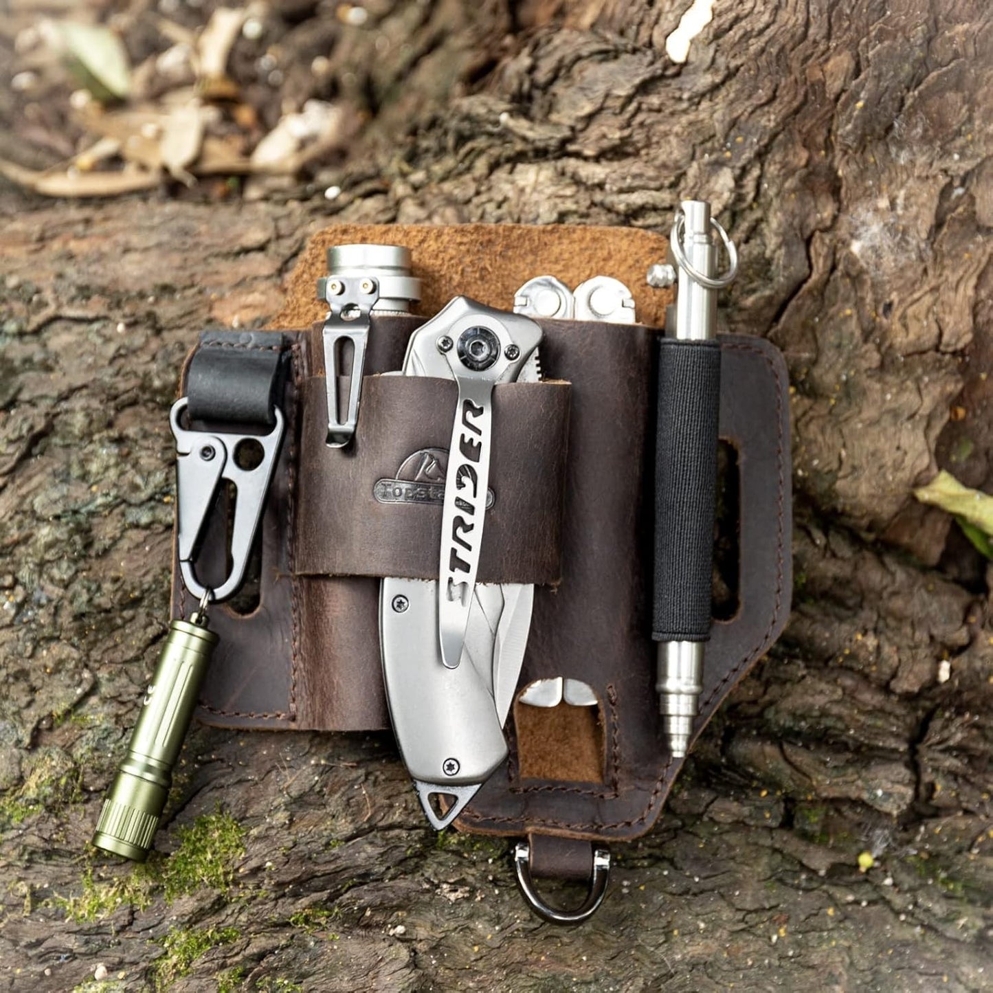 Leather Multitool Sheath,Edc Belt Organizer for Work and Daily Use,Leatherman Sh