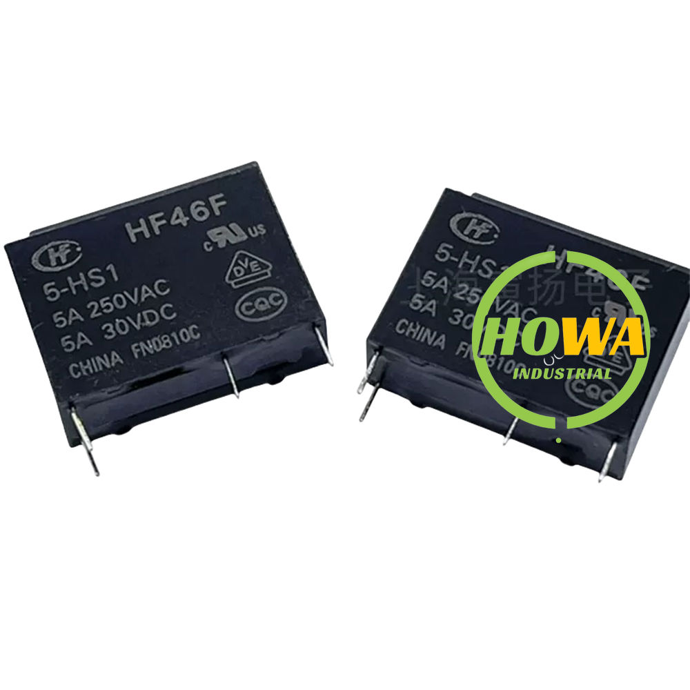 10/pieces  HF46F-5-HS1 5VDC Hongfa Relay 4-pin Normally Open HF46F/5-HS1