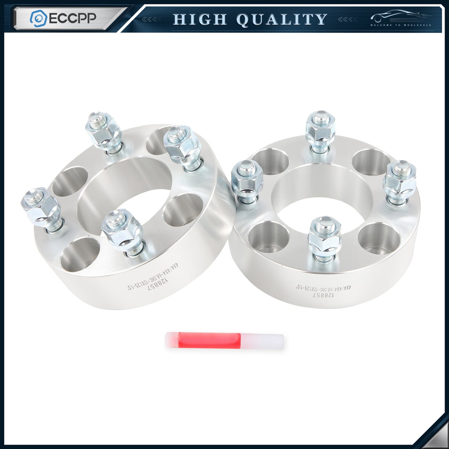 ECCPP 2Pcs 1.5" 4x4"/ 4x101.6 Wheel Spacers 12x1.25 68.5 CB For Yamaha Golf Cart
