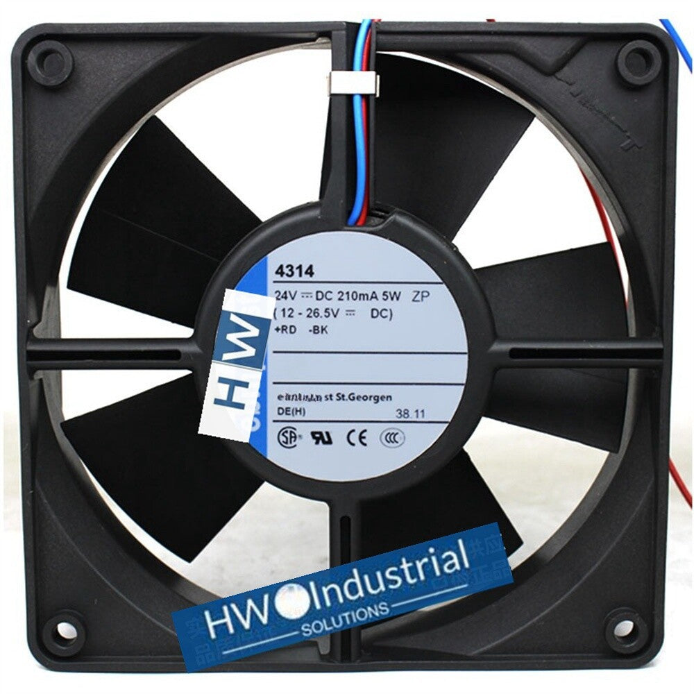 1/piece 4314 2-wire 24V 210mA 5.0W 12032 12CM Inverter Equipment Cooling Fan