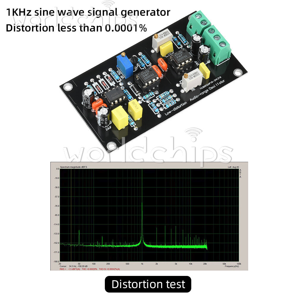 1KHz Sine Wave Signal Generator Frequency Oscillator Circuit Board Module
