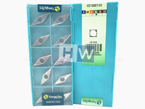Box/10PCS Taegutec Diamond CNC Blade VCGT160402FL K10