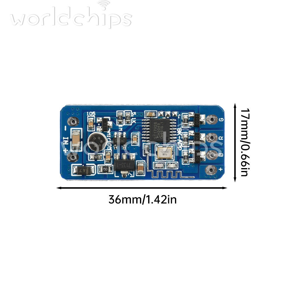 5PCS 5V 12V 24V RGB Flashing Module LED Strip Light Controller Color Change