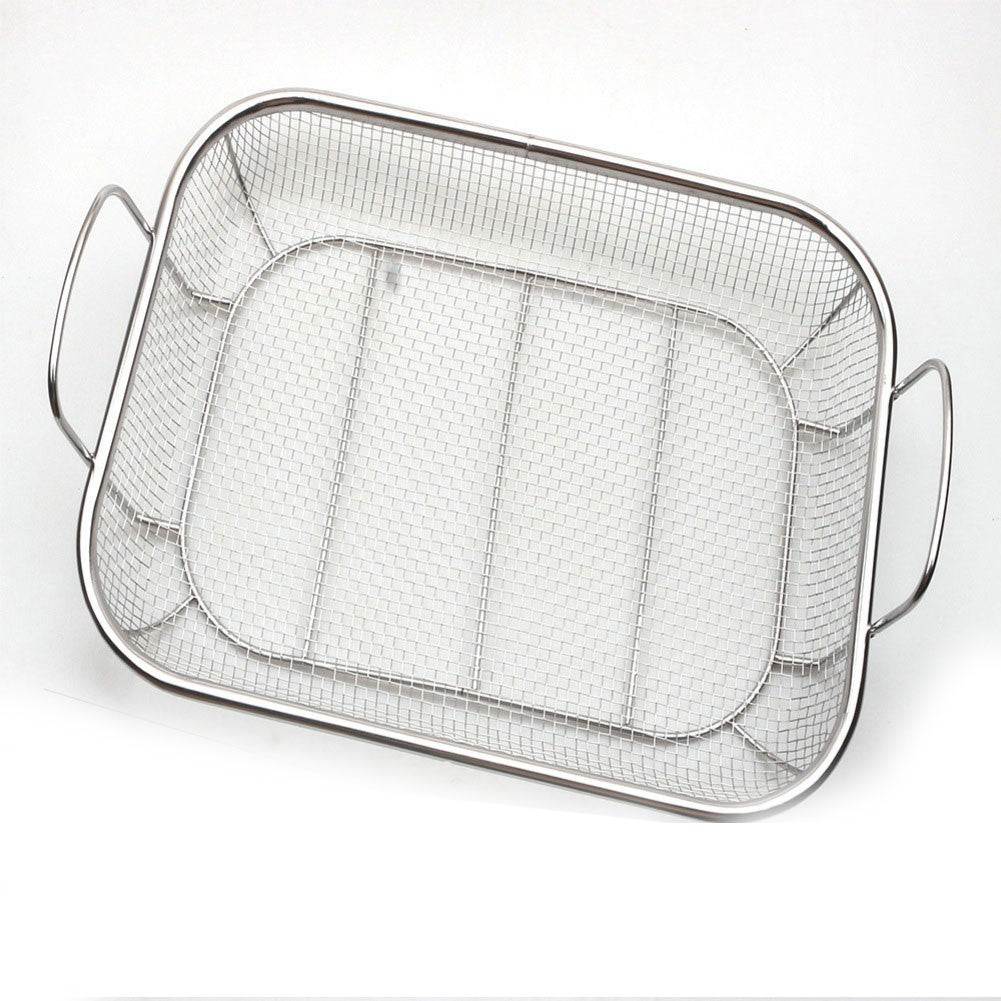 Vegetable Grill Basket Stainless Steel Heavy Duty 15 by 11 Inch for Barbecue