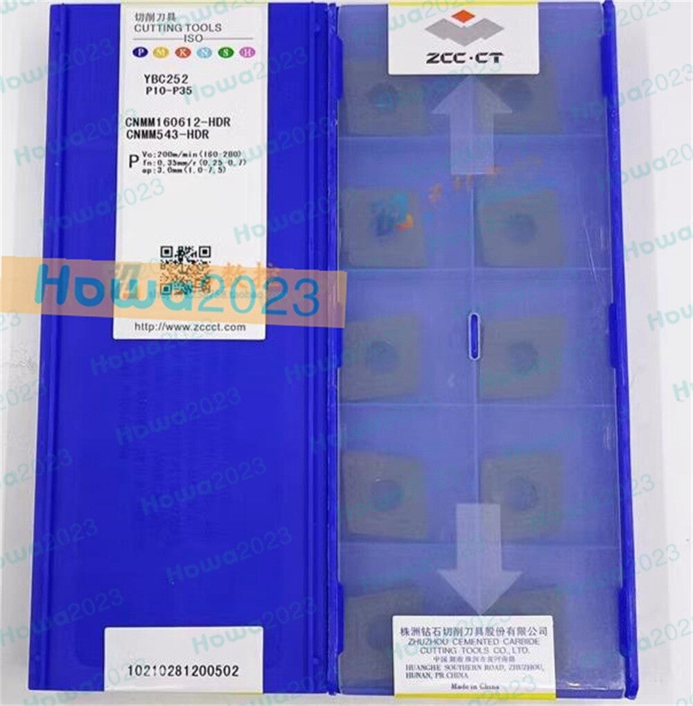 10Pcs/BOX CNMM160612-HDR YBC252 CNMM543-HDR CNC Turning Blade Carbide Inserts