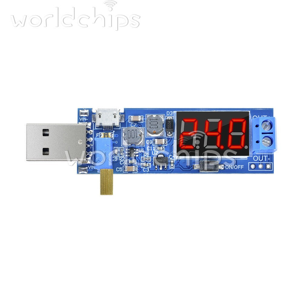 5PCS 5V to 1.2V~24V DC-DC USB Step-UP Step-Down Converter Power Supply Module