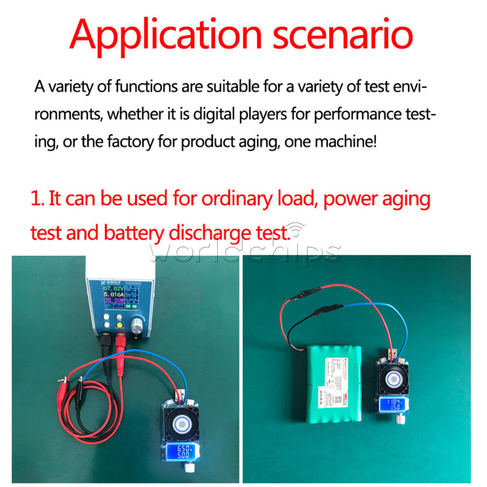 DC4-25V 5A 35W / 4A 25W Constant Current Electronic Load Power Supply Meter