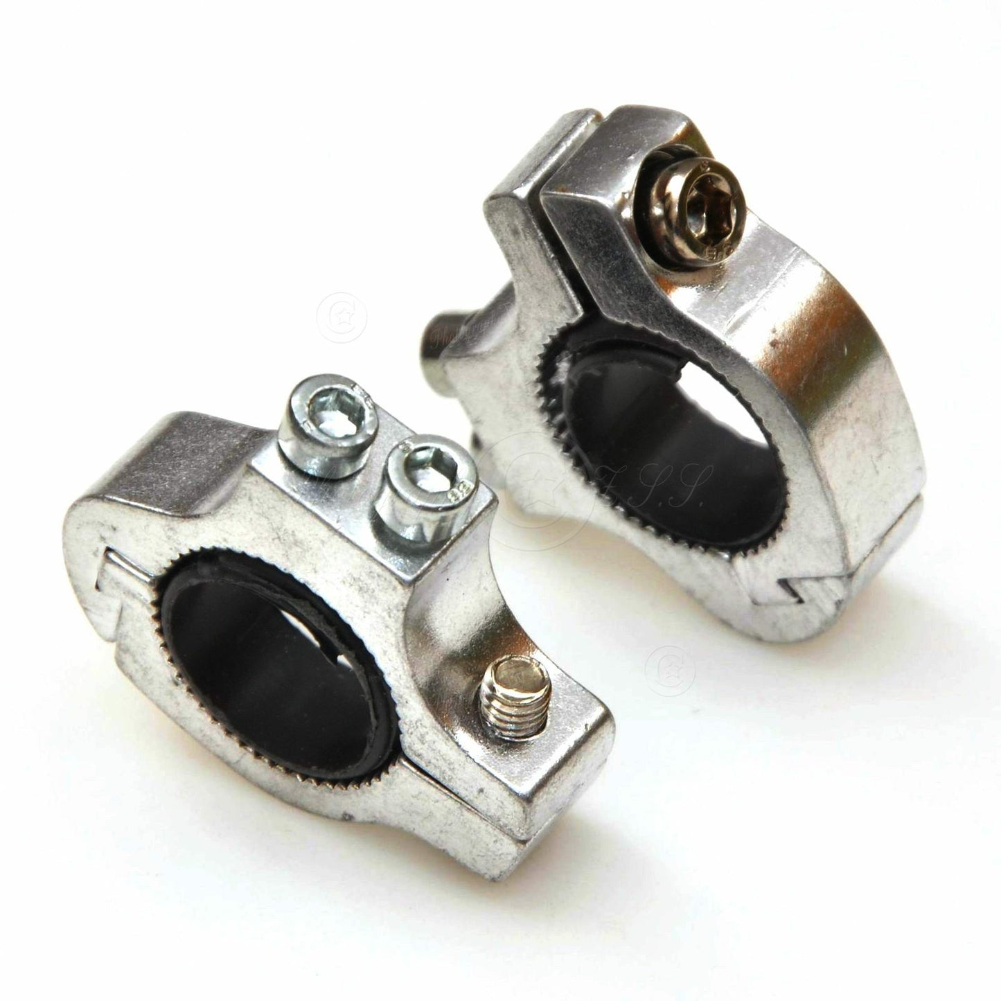 2x e-Bike Motorcycle LED Light Lamp Clamp Holder Handlebar Mount Bracket Adapter