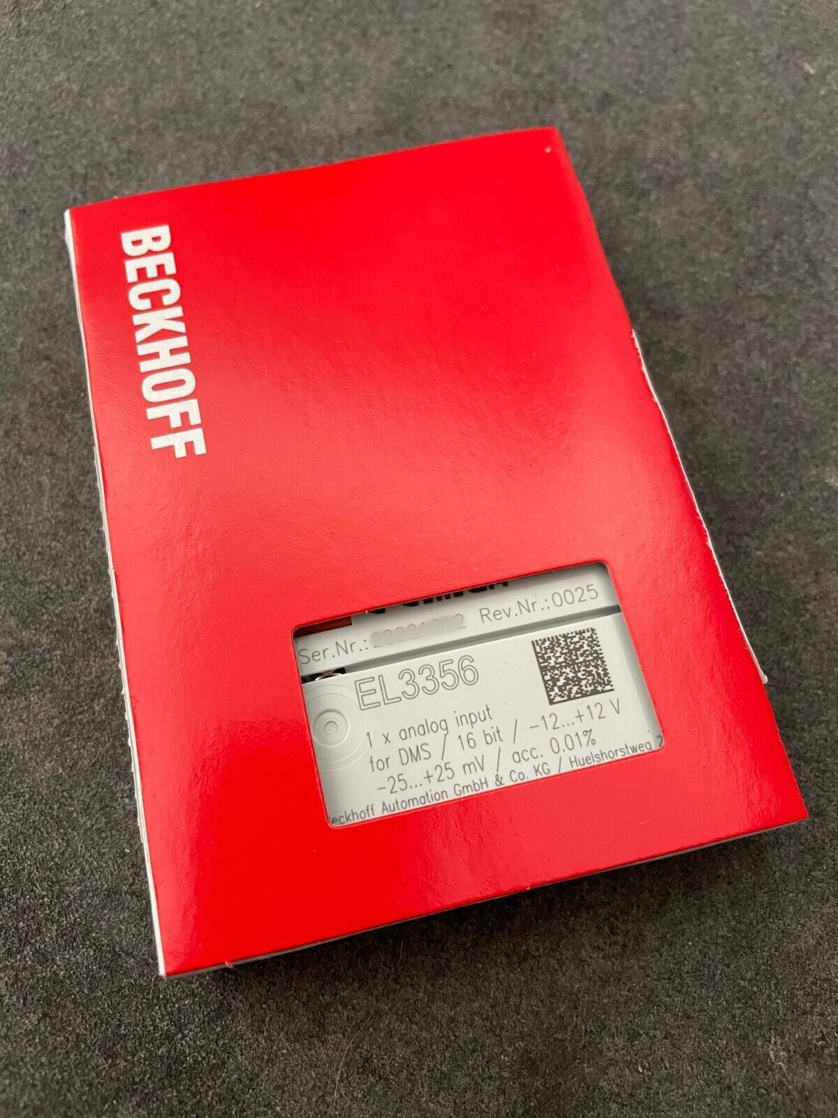   BECKHOFF EL3356 PLC module  Load Cell Terminal   Fast Ship