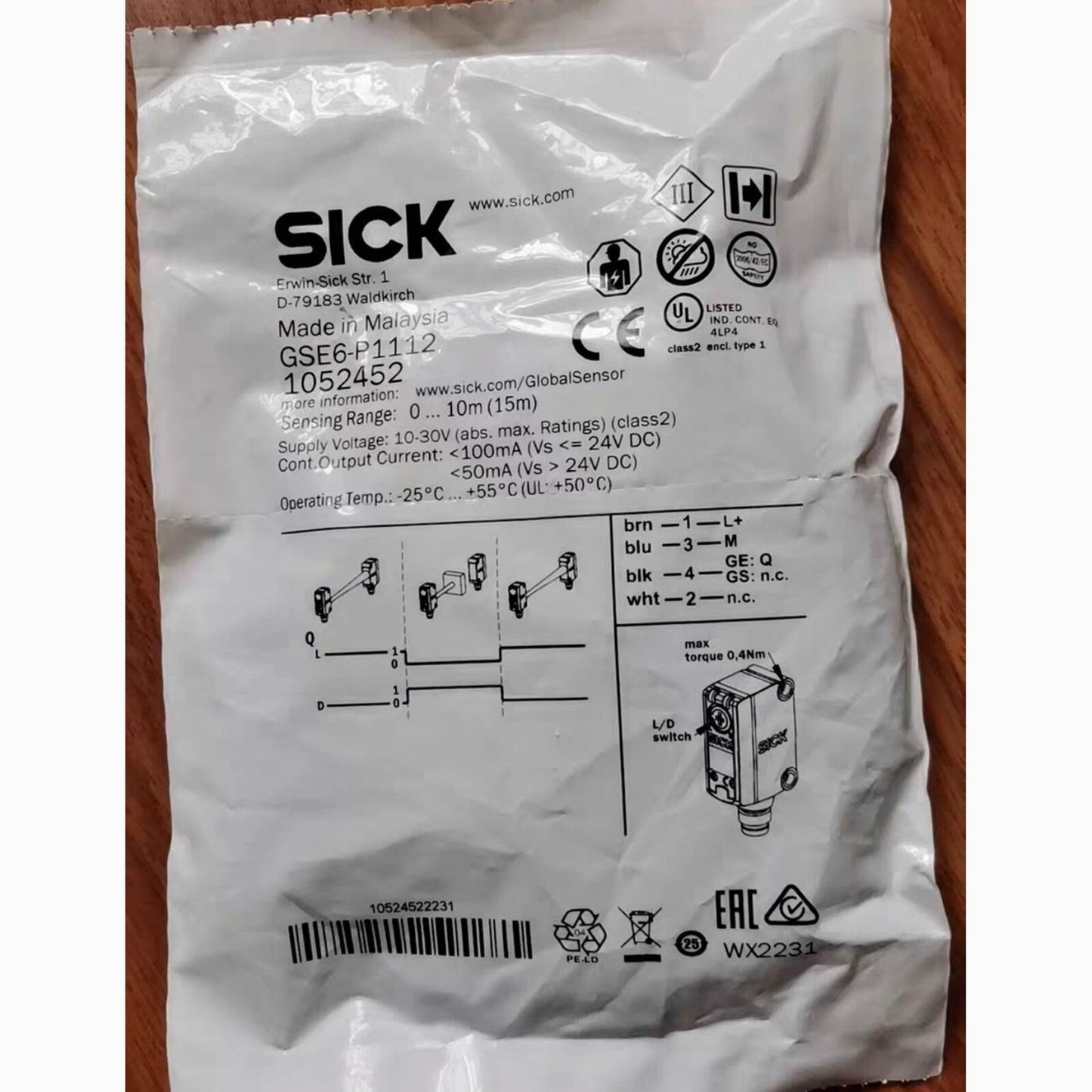 For SICK GSE6-P1112 GSE6P1112 Photoelectric Sensor