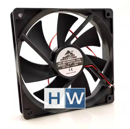 1PC AMBEYOND 12025 DC 12V 0.30A AV-F12025HS Chassis Cooling Fan 12CM