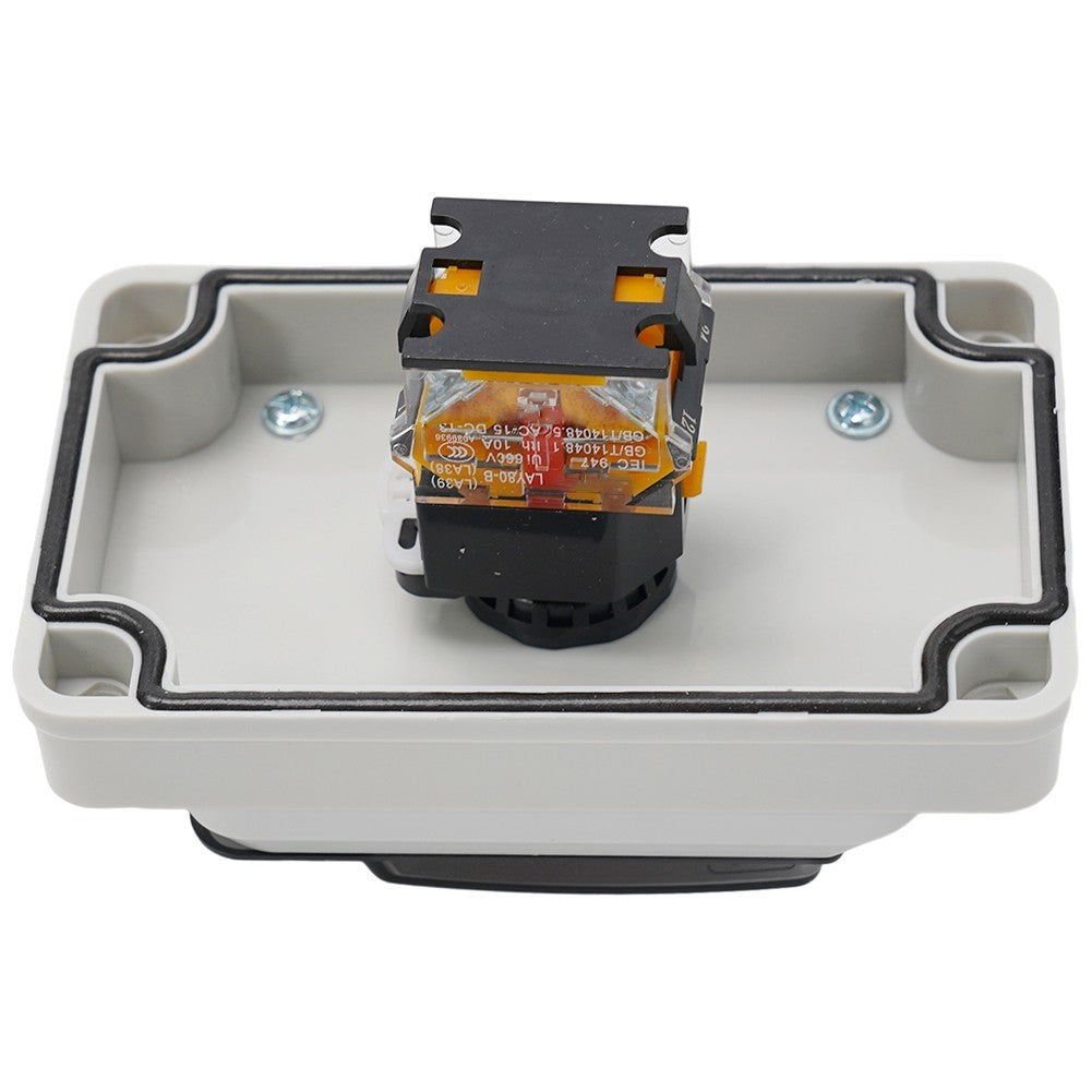 1pcs  Stop Button-Box 130*80*100mm Outlet Hole 22 With Connector
