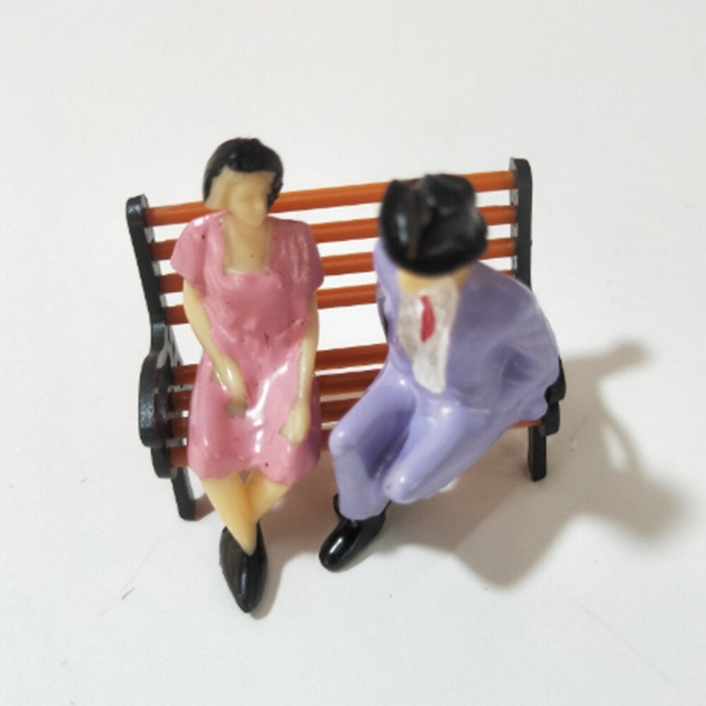 50x Scale Plastic Models 1:32 People Sitting Standing Figures Plastic 1 Gauge